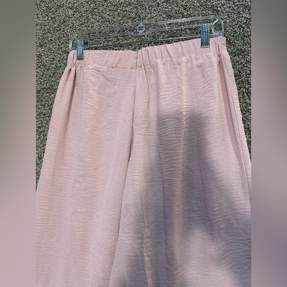 NWT Round Neck Crop Basic Top Cropped Wide Leg Pant Set Size Large - Picture 8 of 8